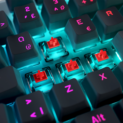 Carbon Siyah Bilek Destekli Red Switch Gaming Oyuncu Klavyesi - Rampage