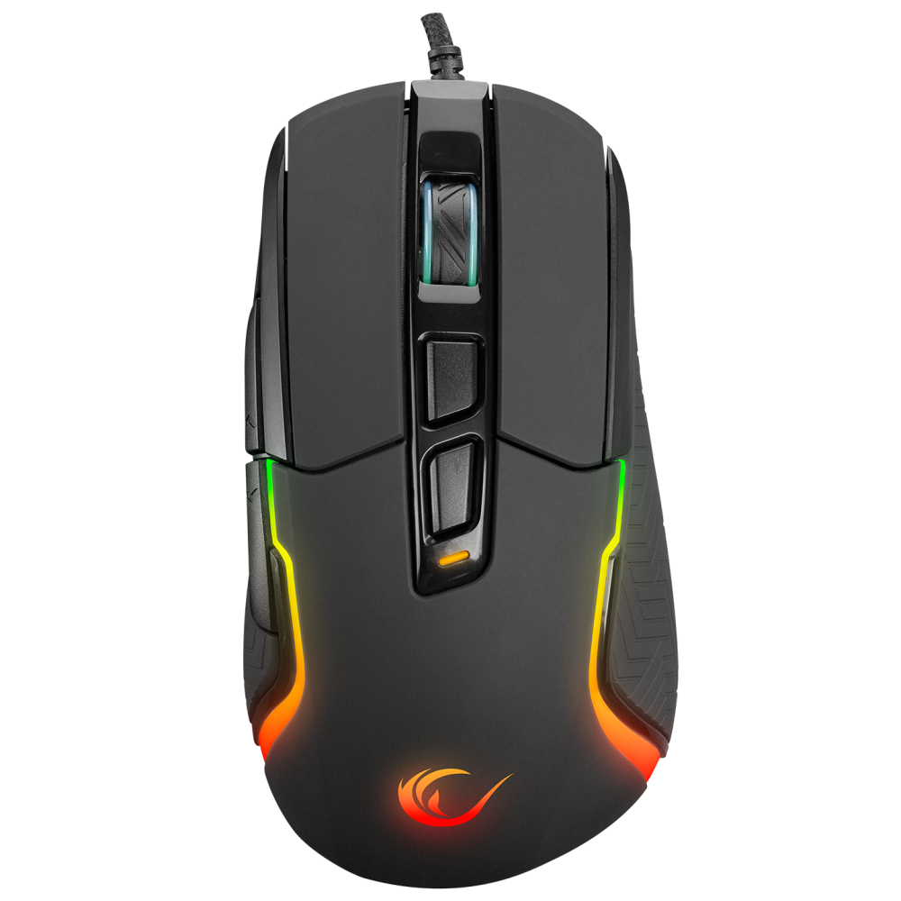 SMX-R68 FALCON-X Usb Siyah 800-6400 dpi RGB Ledli Gaming Oyuncu Mouse - Rampage