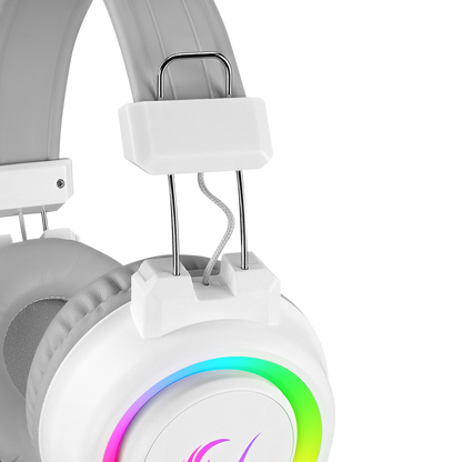 SN-R10 ALQUIST 3.5mm RGB Oyuncu Kulaklığı - Beyaz - Rampage