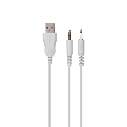 SN-R10 ALQUIST 3.5mm RGB Oyuncu Kulaklığı - Beyaz - Rampage