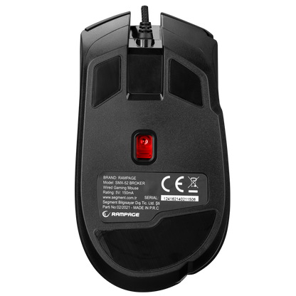 SMX-52 BROKER Usb Siyah RGB Işıklı 7200 dpi Gaming Oyuncu Mouse