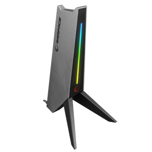 Rm-H20 RGB 2xUsb Port Gaming Headset Stand-Grey
