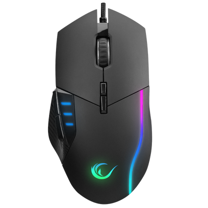 SMX-R83 X-FORCE Usb Siyah 10000 dpi RGB Aydınlatmalı Gaming Oyuncu Mouse - Rampage