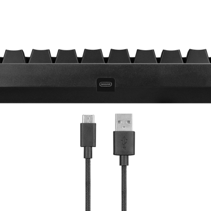 KB-RX63 B-ATOM Siyah Bluetooth Blue Switch Q 63 Tuşlu US Layout Mini Gaming Oyuncu Klavyesi - Rampage