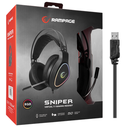 RMX-G7 SNIPER RGB 7.1 Oyuncu Kulaklığı