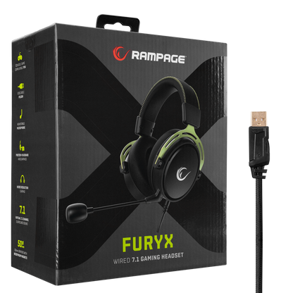RM-F5 FURY-X 7.1 Oyuncu Kulaklığı - Rampage