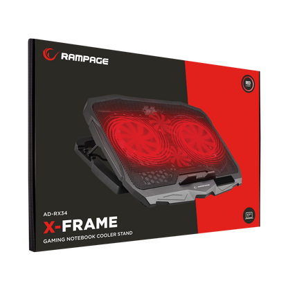 AD-RX34 X-FRAME Siyah 4 Adet Fanlı Notebook Soğutucu Stand - Rampage