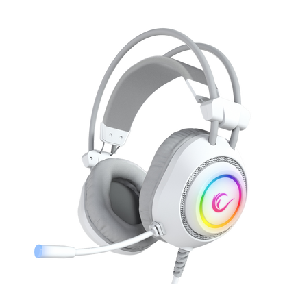 Rm-K19 Raging Plus 7.1 Surround RGB Mikrofonlu Oyuncu Kulaklık-Beyaz