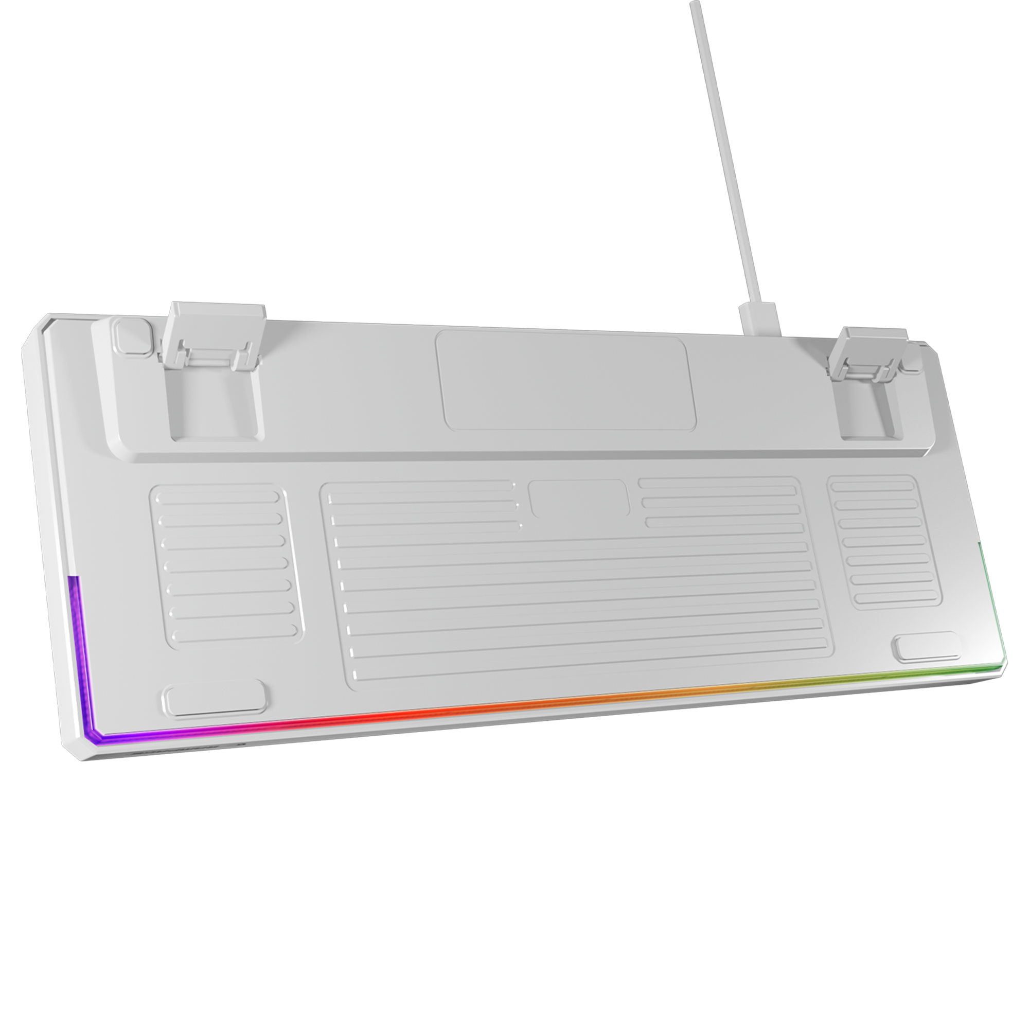Yoru TKL RGB Outemu Red Switch Mekanik Oyuncu Klavyesi- Gri/Beyaz