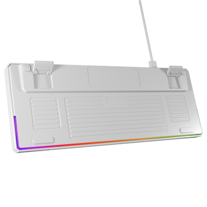 Yoru TKL RGB Outemu Red Switch Mekanik Oyuncu Klavyesi- Gri/Beyaz