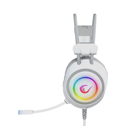Rm-K19 Raging Plus 7.1 Surround RGB Mikrofonlu Oyuncu Kulaklık-Beyaz