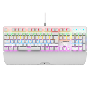 KB-R86 UMBRA - Kb-R86 US Layout English Rainbow Blue Switch Mekanik Oyuncu Klavyesi-Beyaz