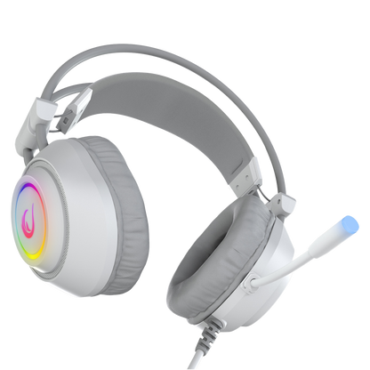 Rm-K19 Raging Plus 7.1 Surround RGB Mikrofonlu Oyuncu Kulaklık-Beyaz