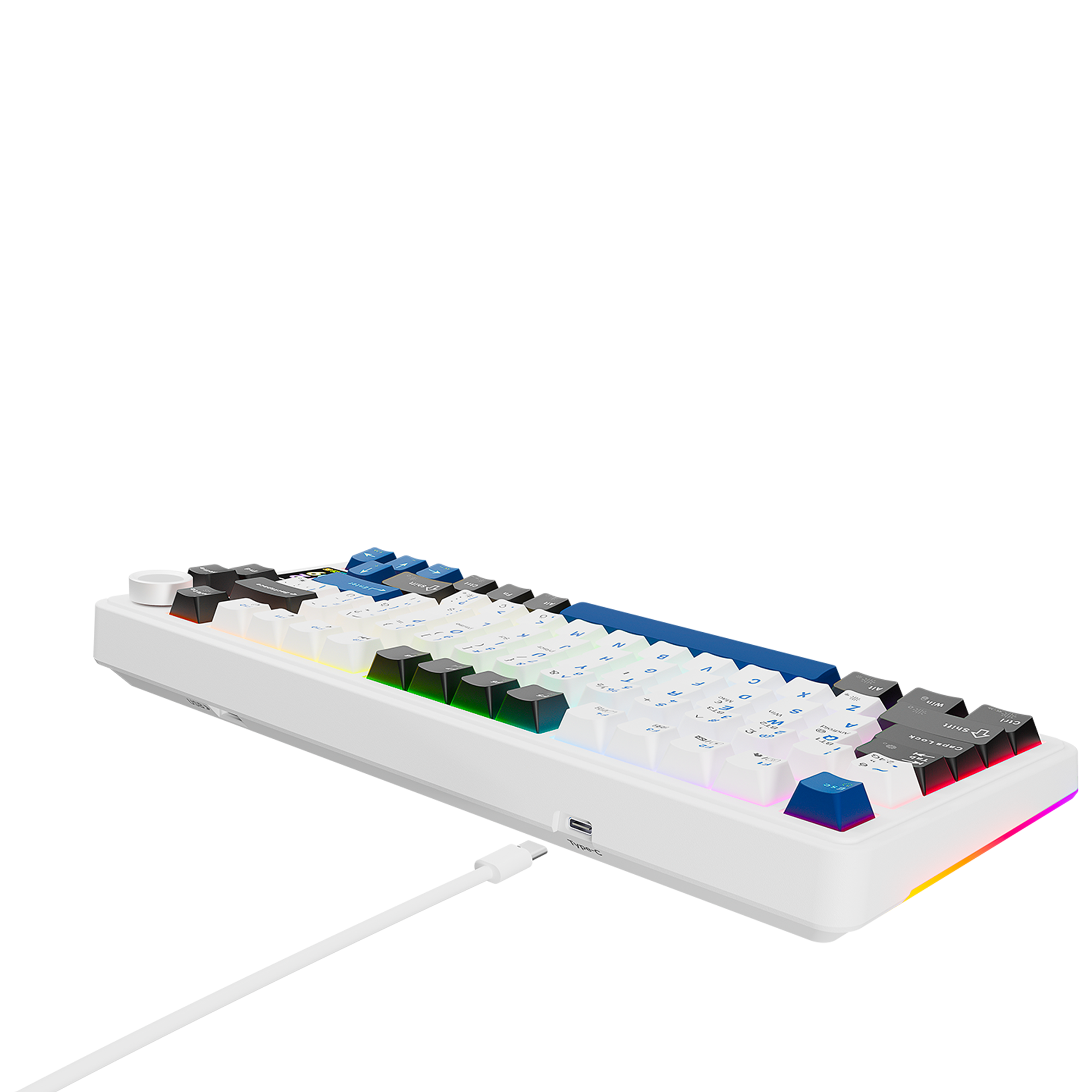 Quell Pro Hot Swap Ekranlı Gasket Oil Switch PBT Keycaps Kablosuz Mekanik Oyuncu Klavyesi