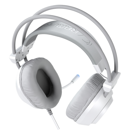 Rm-K19 Raging Plus 7.1 Surround RGB Mikrofonlu Oyuncu Kulaklık-Beyaz