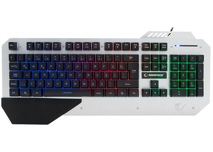 KB-R04 US Aydınlatmalı Gaming Multimedia Klavye - Rampage