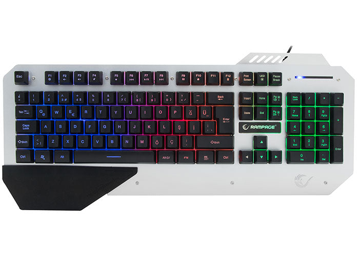 KB-R04 US Aydınlatmalı Gaming Multimedia Klavye - Rampage