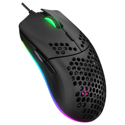 Kb-R310 Broker Rainbow Illuminated Gaming Keyboard + Mouse Set-Black