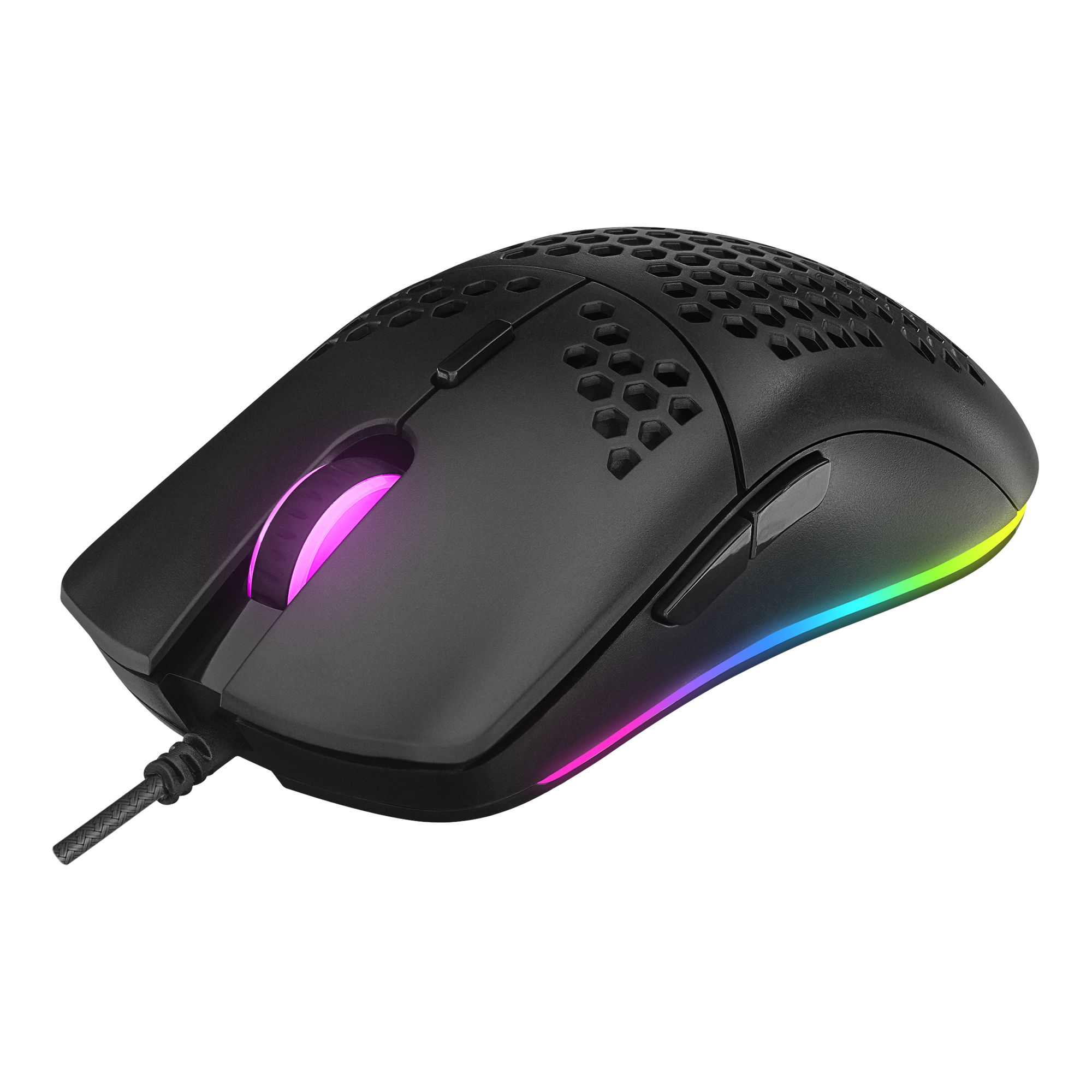 Kb-R310 Broker Rainbow Illuminated Gaming Keyboard + Mouse Set-Black