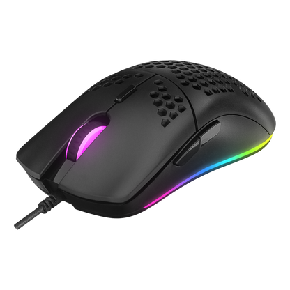 Kb-R310 Broker Rainbow Illuminated Gaming Keyboard + Mouse Set-Black