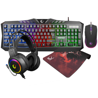 Km-404 Argenti Gaming Combo Q Keyboard + Headset + Mouse + Mousepad
