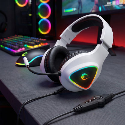 RGB 7.1 Oyuncu Kulaklığı-Beyaz