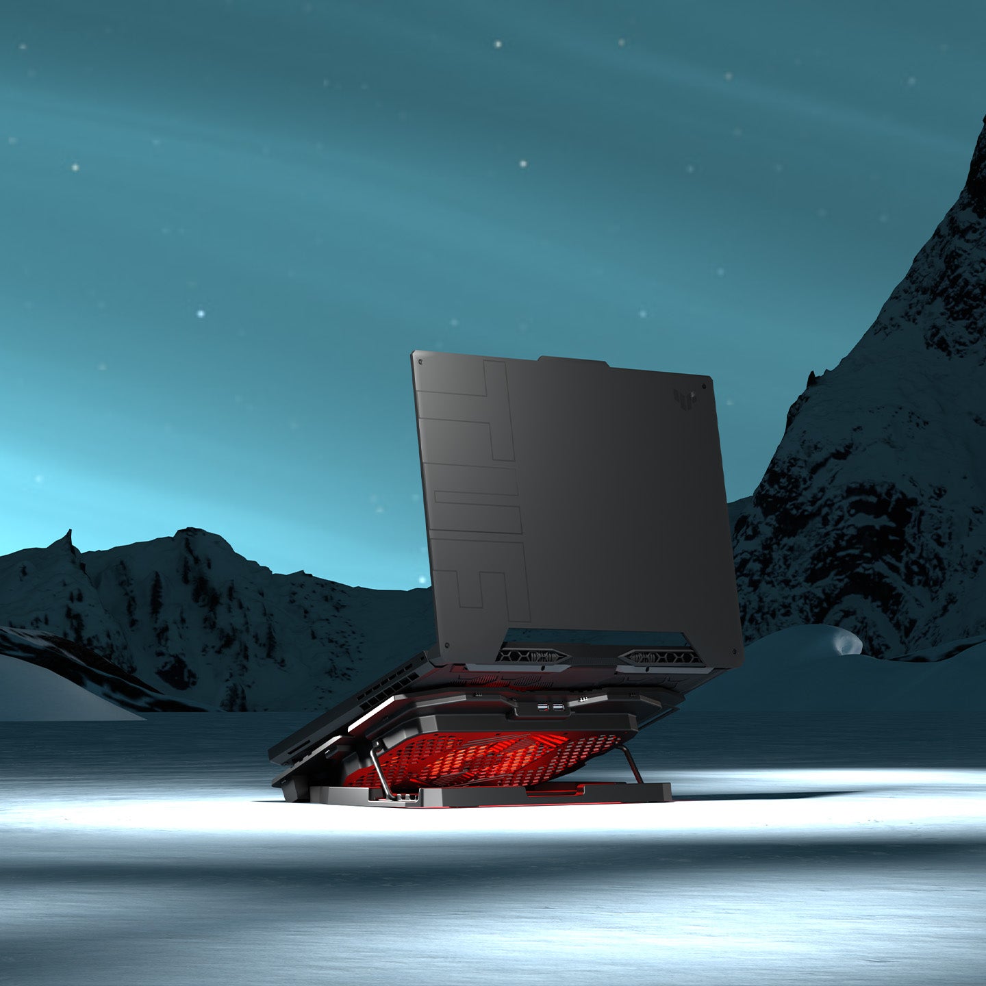 Mistral S45 Kırmızı Led lşıklı 5 Fanlı Yükseklik Ayarlı LCD