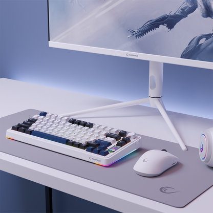 Quell Pro RGB Hot Swap Gasket Oil Switch English Layout PBT Keycaps Kablosuz Mekanik Oyuncu Klavyesi