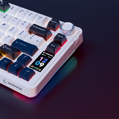 Quell Pro RGB Hot Swap Gasket Oil Switch English Layout PBT Keycaps Kablosuz Mekanik Oyuncu Klavyesi