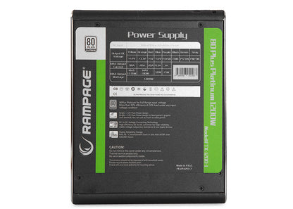 FORZA FTX-1200-1 1200W 80 PLUS Platinyum Sertifikalı Full Modular Power Supply - Rampage