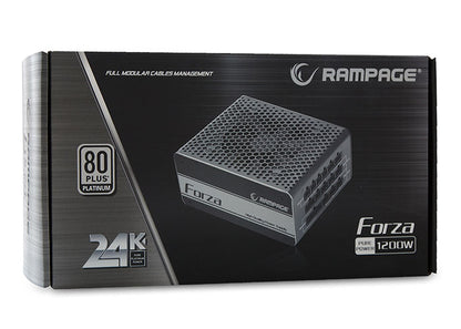 FORZA FTX-1200-1 1200W 80 PLUS Platinyum Sertifikalı Full Modular Power Supply - Rampage