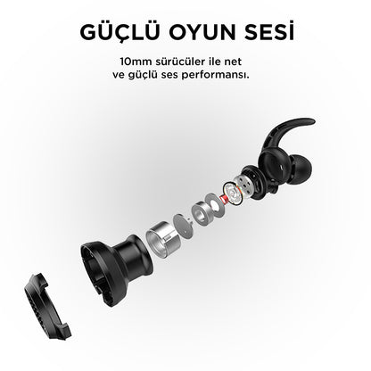 Rm-K21 Superb 3.5mm In-Ear Gaming Headset-Black