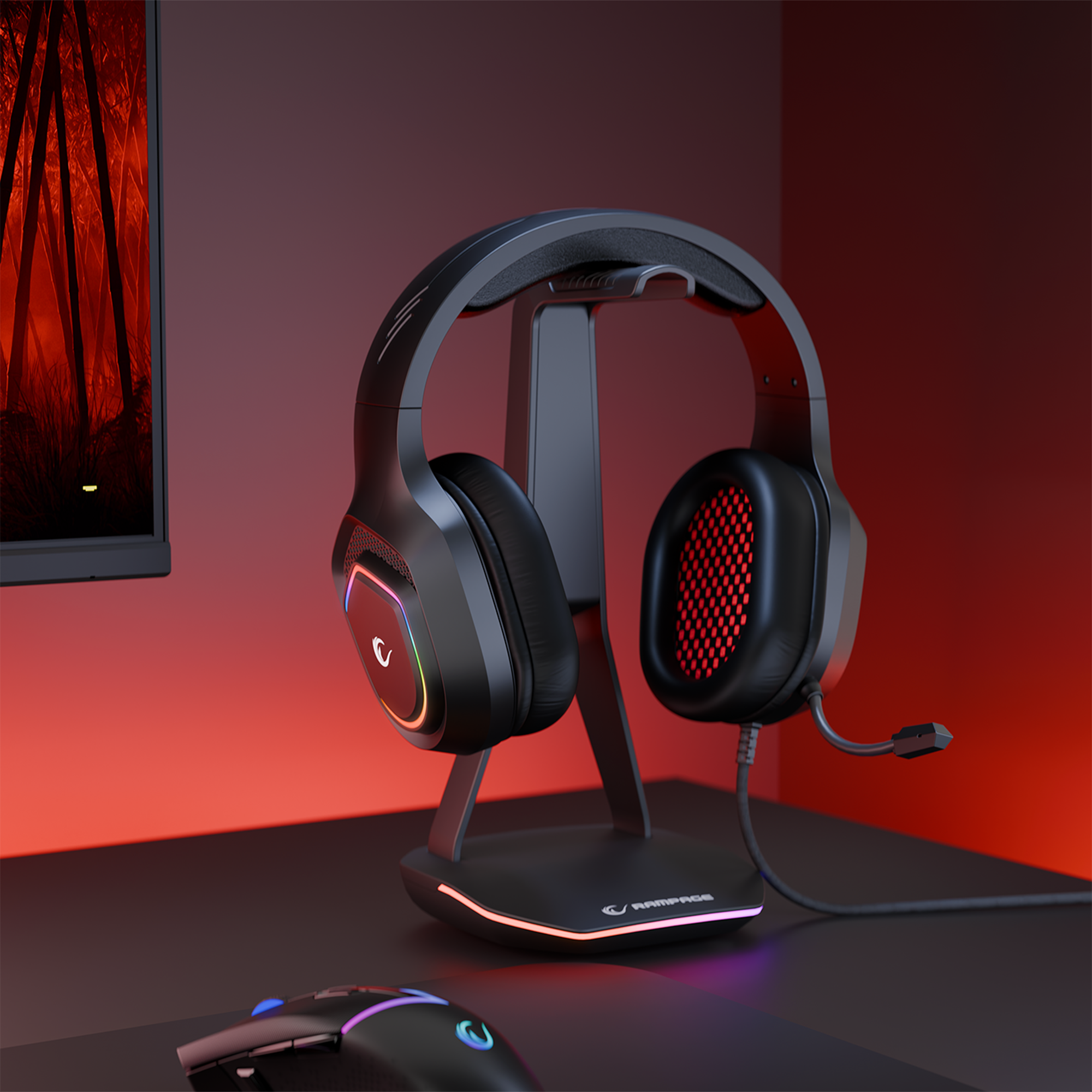 Vector RGB Oyuncu Kulaklığı