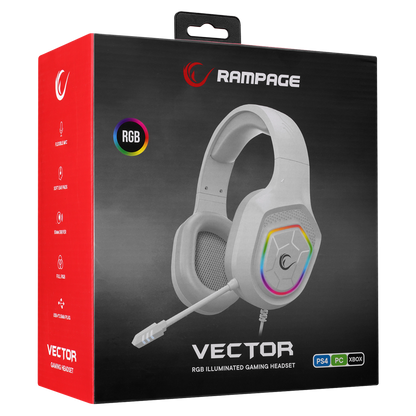 RGB 3.5mm Oyuncu Kulaklığı - Beyaz