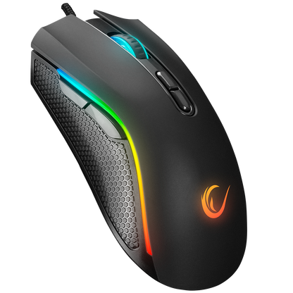 SMX-R44 V2 Makrolu Siyah 12800 DPI RGB Ledli 80 Million Huano Switch Gaming Oyuncu Mouse - Rampage