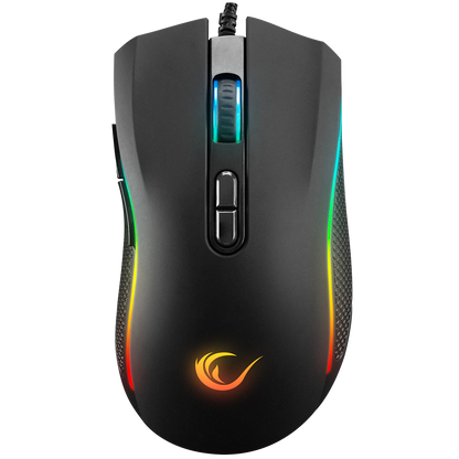 SMX-R44 V2 Makrolu Siyah 12800 DPI RGB Ledli 80 Million Huano Switch Gaming Oyuncu Mouse - Rampage