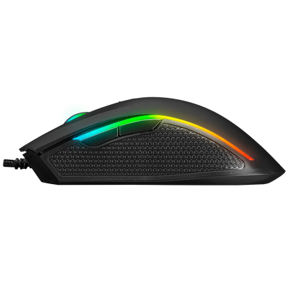 SMX-R44 V2 Makrolu Siyah 12800 DPI RGB Ledli 80 Million Huano Switch Gaming Oyuncu Mouse - Rampage