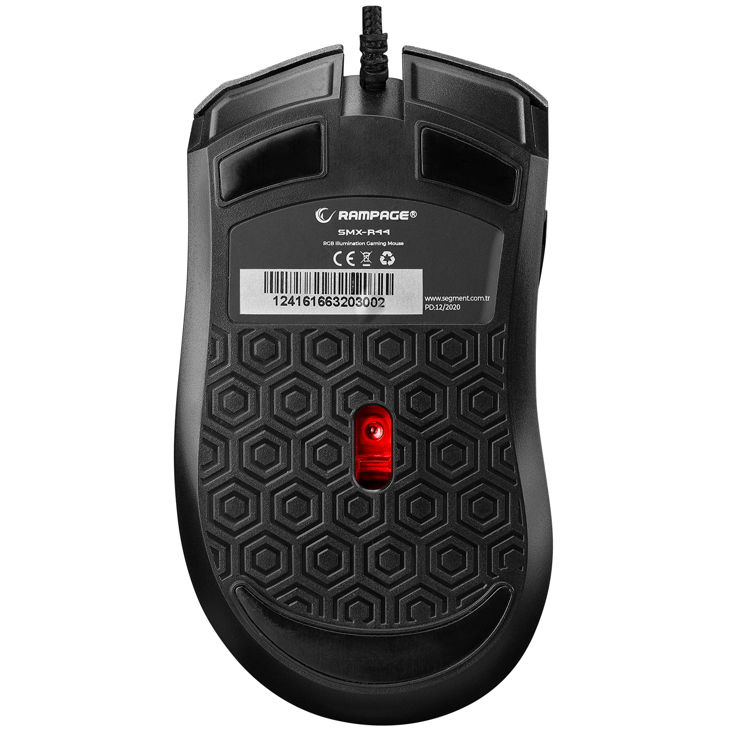 SMX-R44 V2 Makrolu Siyah 12800 DPI RGB Ledli 80 Million Huano Switch Gaming Oyuncu Mouse - Rampage