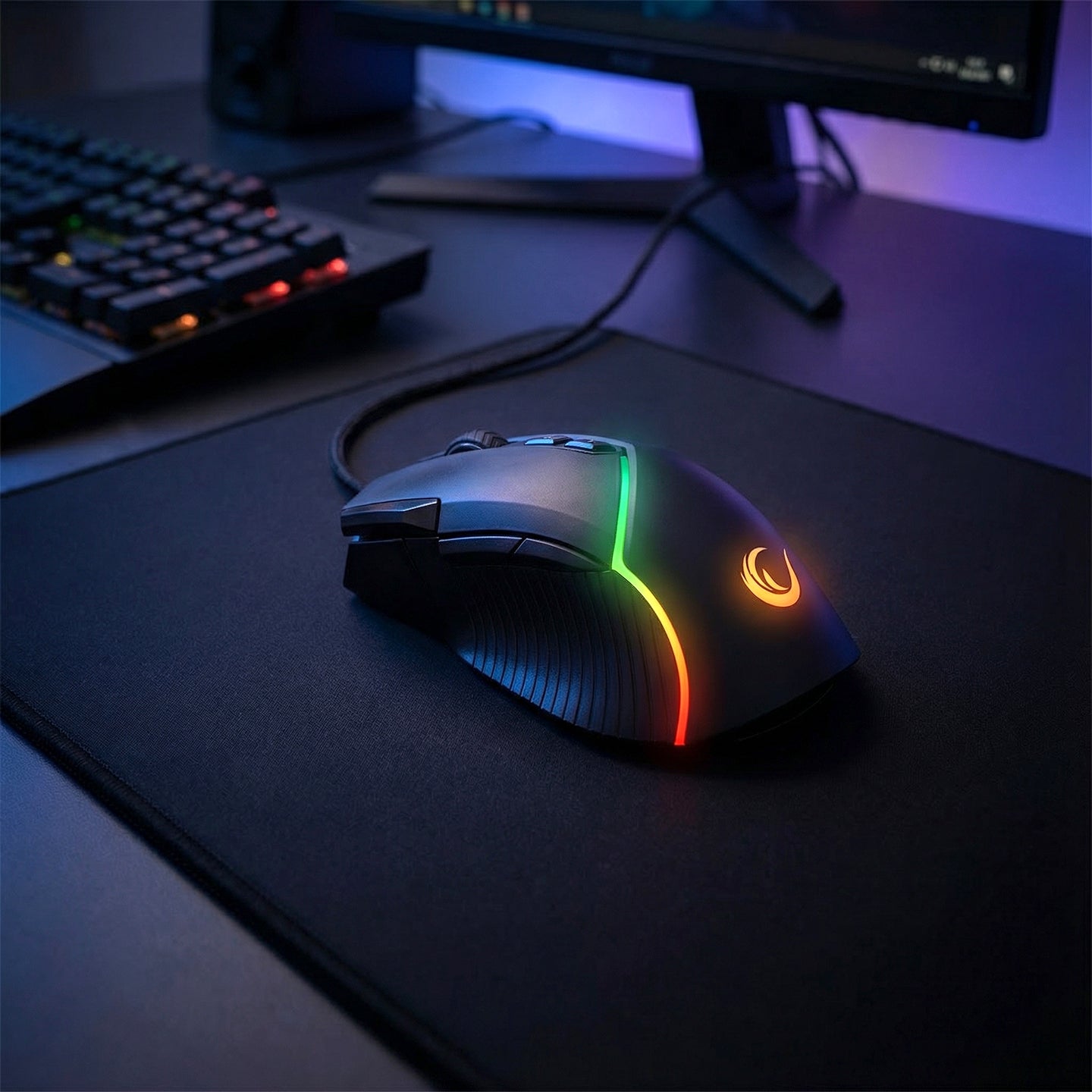 Smx-G39 Comfort 8 Macro + Extra Shooting Key RGB 12800 Dpi Gaming Mouse