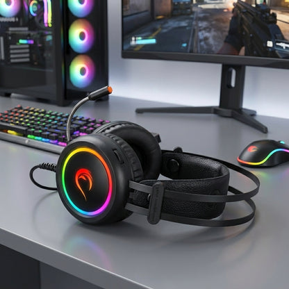 Stormy RGB 7.1 Gaming Headset-Black