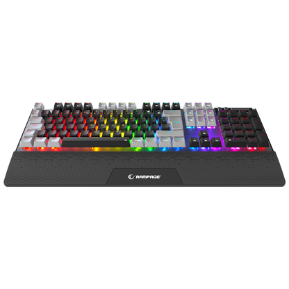 Carbon Pro Siyah/Gri Wireless OUTEMU Red Switch Gaming Oyuncu Klavyesi - Rampage