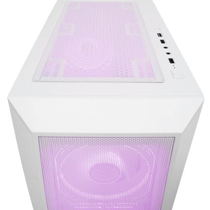 GLARE Mesh 650W 80+ Beyaz ATX Mid-T Gaming Oyuncu Kasası - Rampage