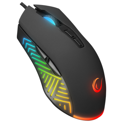 FITMENT KM-GX7 Gökkuşağı Aydınlatmalı Siyah USB Gaming Combo Mouse + Mousepad + Kulaklık Q Gaming Klavye +