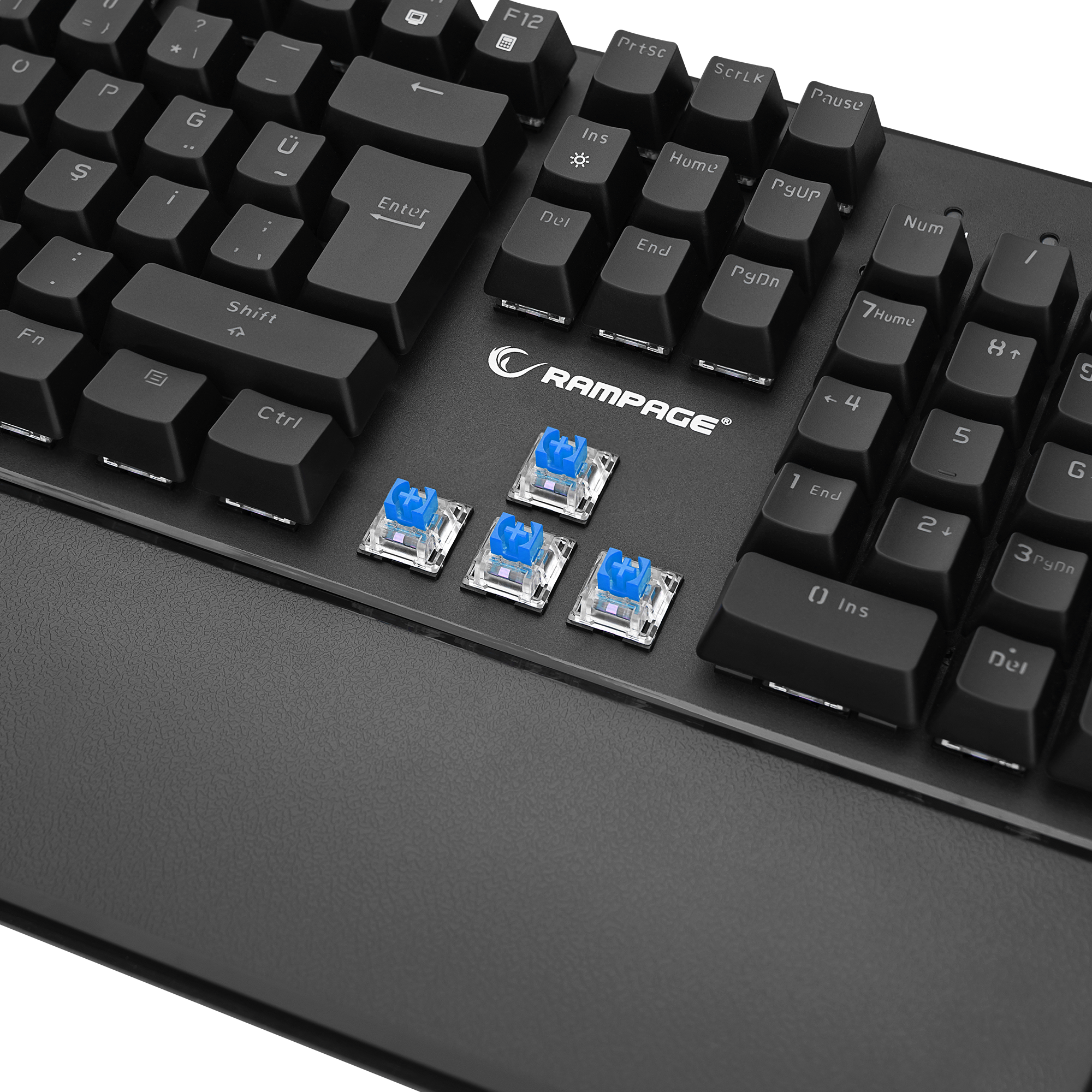 KB-R86 UMBRA Siyah Blue Switch Mekanik Gaming Oyuncu Klavye - Rampage