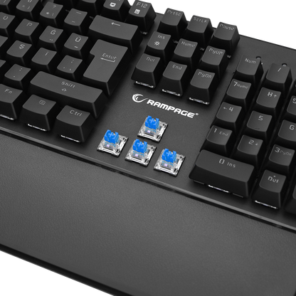 KB-R86 UMBRA Siyah Blue Switch Mekanik Gaming Oyuncu Klavye - Rampage