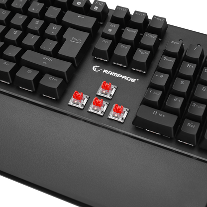 KB-R86 UMBRA Siyahı Red Switch Mekanik Gaming Oyuncu Klavye - Rampage