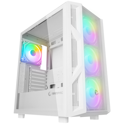 HUMBLE Beyaz Mesh 650W 80 Plus Bronze ATX Mid-T Gaming Oyuncu Kasası