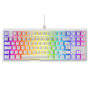 CLAW Beyaz TKL RED SWITCH Mekanik Gaming Oyuncu Klavyesi - Rampage