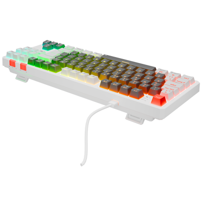 Yoru TKL RGB Outemu Red Switch Mekanik Oyuncu Klavyesi- Gri/Beyaz