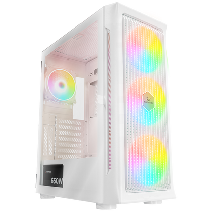 PROLIX Mesh 650W 80+ Beyaz ATX Mid-T Gaming Oyuncu Kasası - Rampage